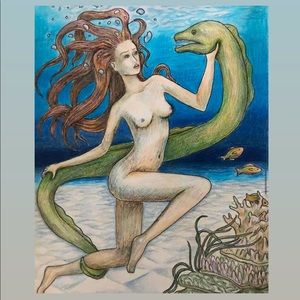 “Struggle” Original Drawing. Pencils and pen on paper.